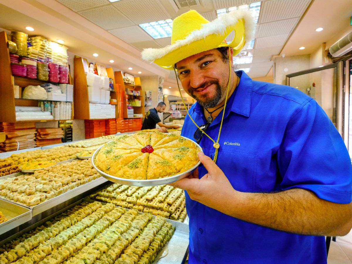 באקלאווה טרייה בסיור הקולינרי בוואדי ניסנאס
